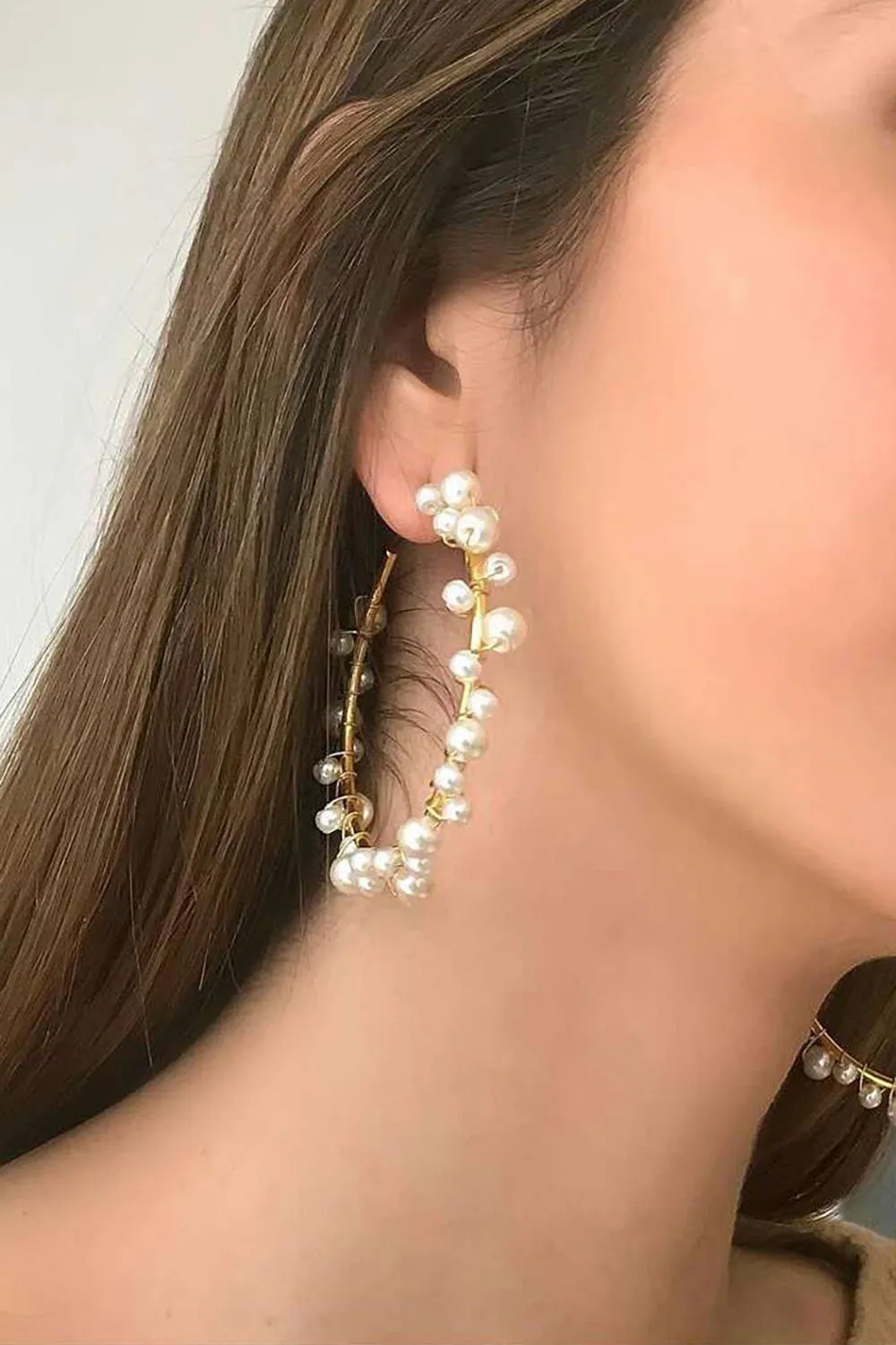 White Pearl Earrings sold by Zapaka product image thumbnail 5