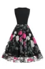 Fuchsia and Black Vintage 1950s Dress sold by Zapaka