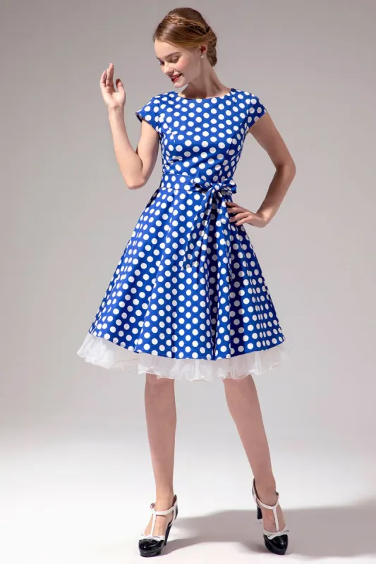 Polka Dots 1950s Swing Dress sold by Zapaka