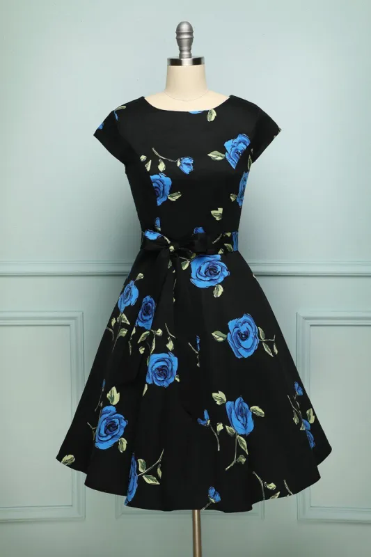 Black Blue Flower sold by Zapaka