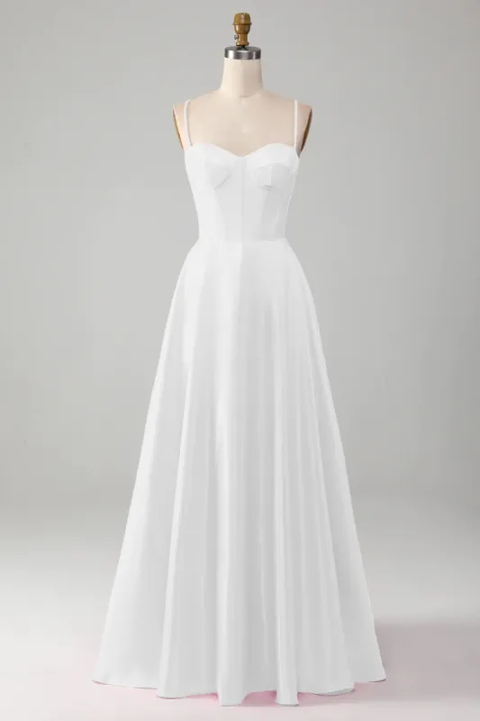 Simple White Corset Little White Dress sold by Zapaka
