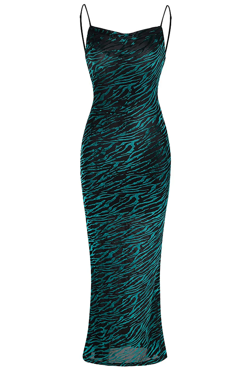 Dark Green Velvet Backless Prom Dress sold by Zapaka product image thumbnail 4