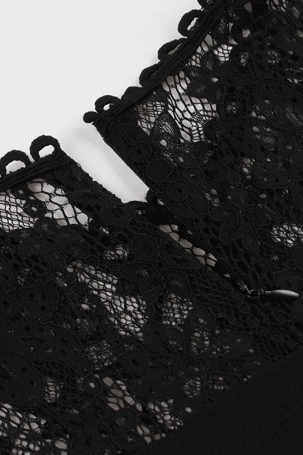 Black Swing 1950s Dress with Lace sold by Zapaka product image thumbnail 4