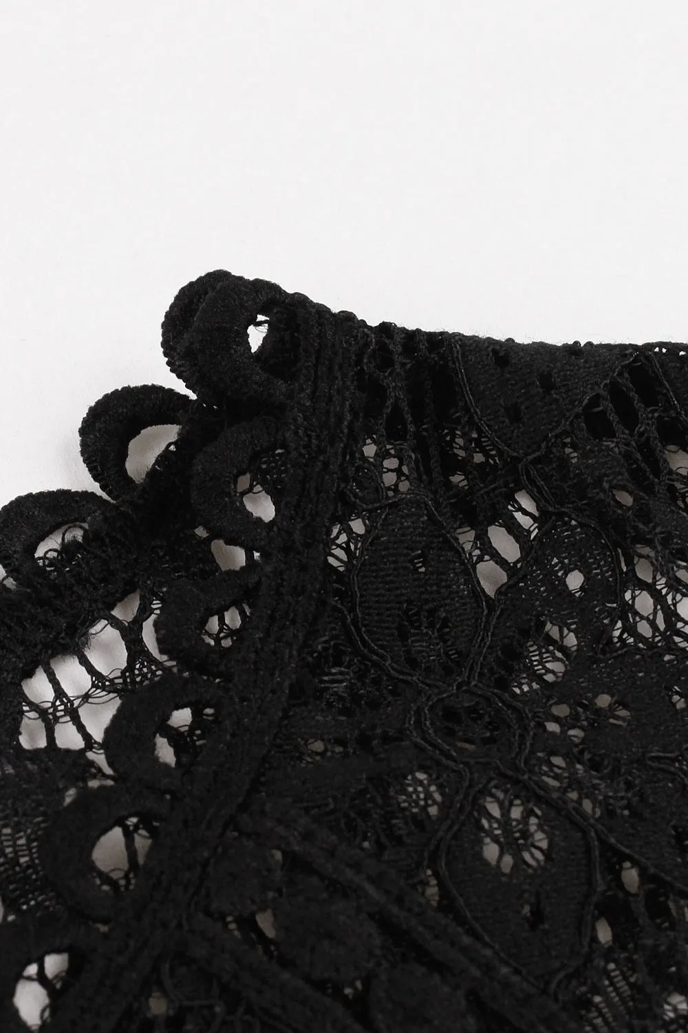 Black Swing 1950s Dress with Lace sold by Zapaka product image thumbnail 5