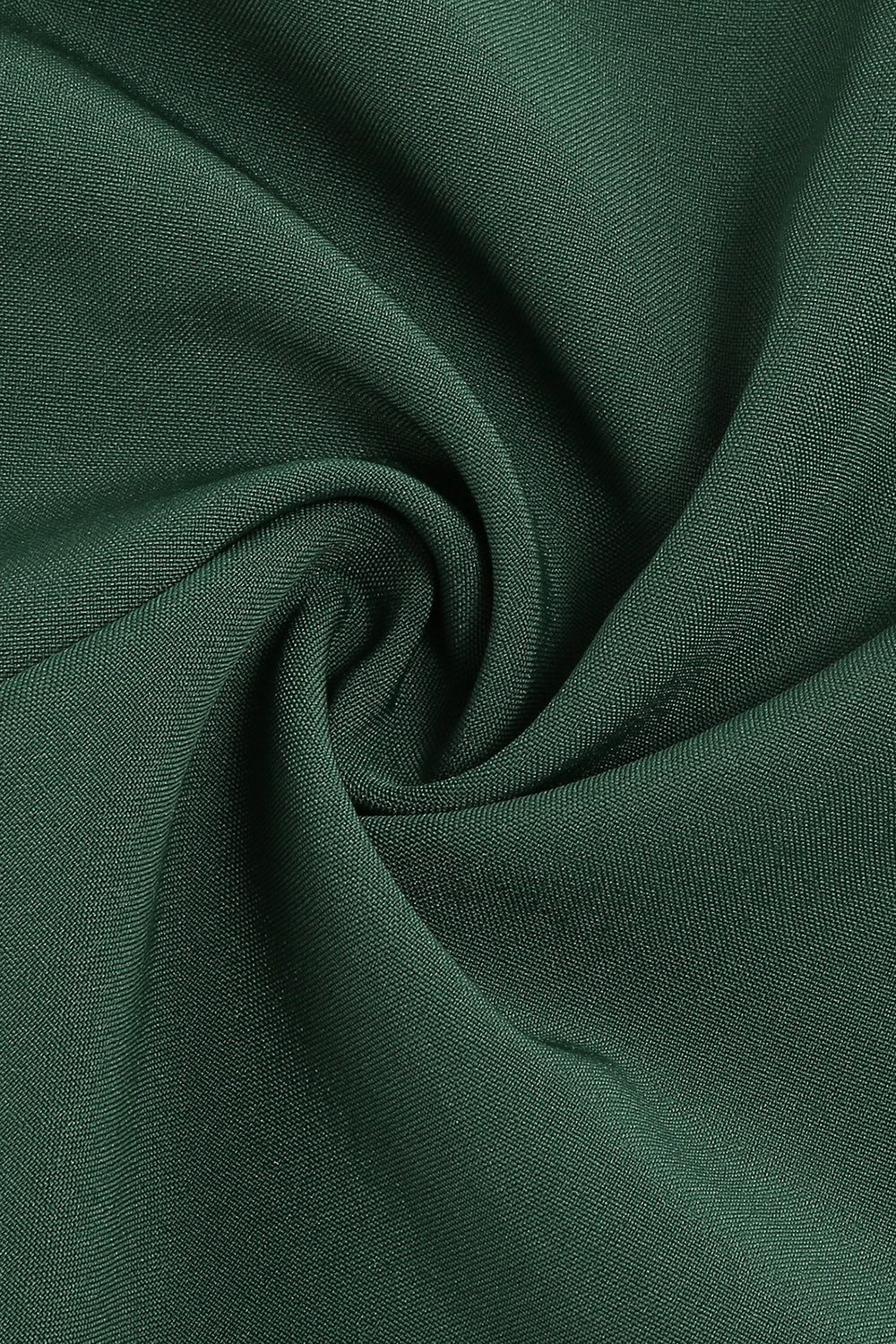 Green A-line Solid Swing 1950s Dress sold by Zapaka product image thumbnail 4