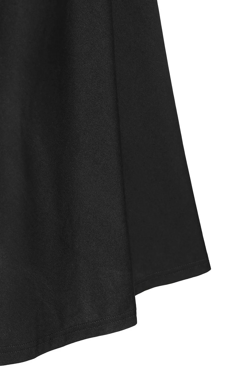 Black Long Sleeves Lace-up Halloween Dress with Hooded sold by Zapaka product image thumbnail 4