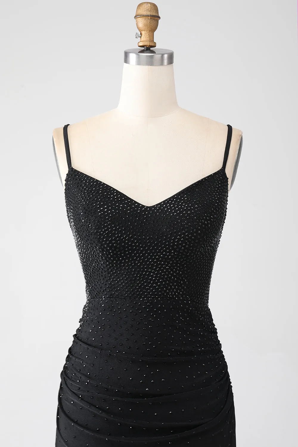 Mermaid Black Beaded Prom Dress with Ruffles sold by Zapaka product image thumbnail 4