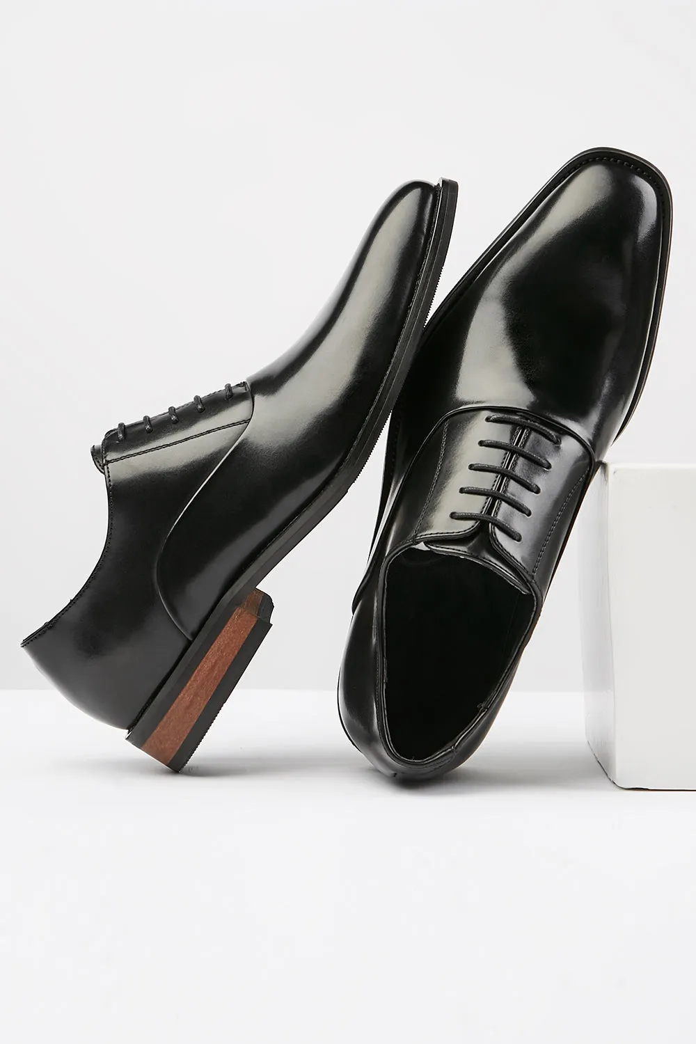 Black Men's Leather Slip-On Dress Shoes sold by Zapaka
