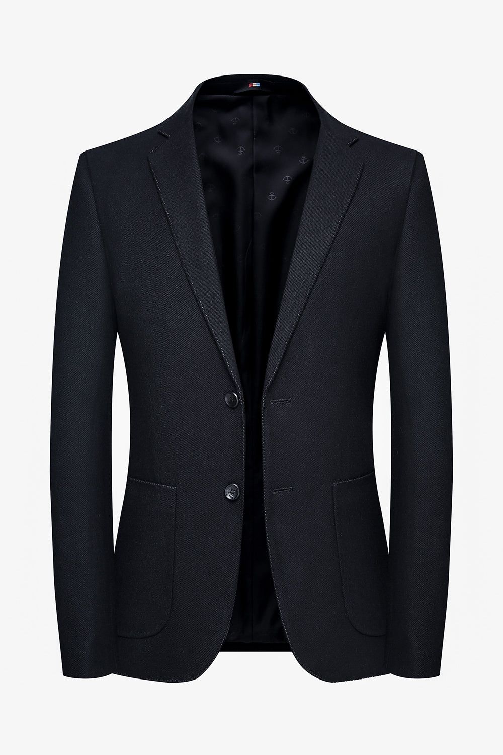 Black Solid Blazer for Men sold by Zapaka