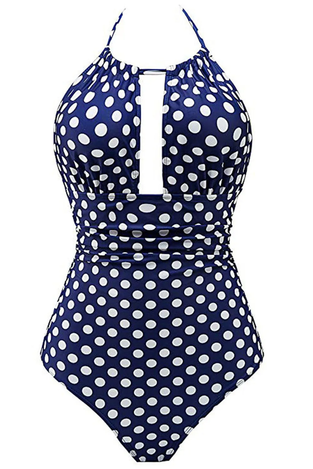 One Piece Navy Halter Swimwear sold by Zapaka