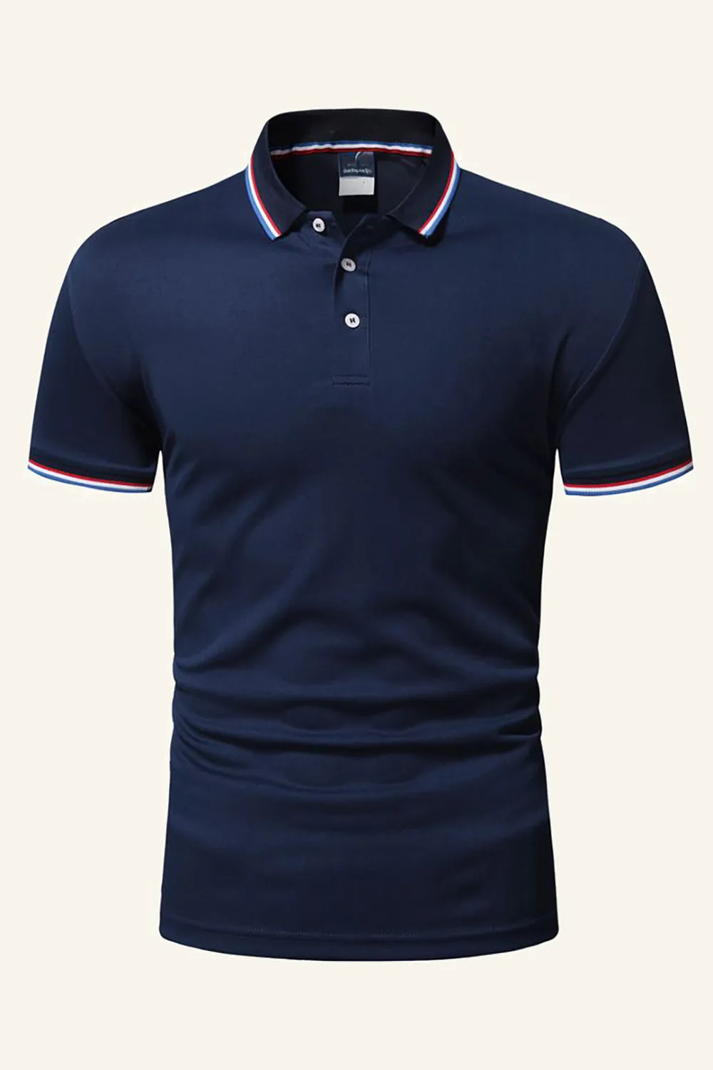 Men's Black Cotton Short-sleeve Casual Polo Shirt sold by Zapaka product image thumbnail 5