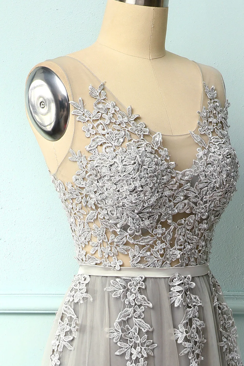 Appliques Long Prom Dress sold by Zapaka product image thumbnail 4