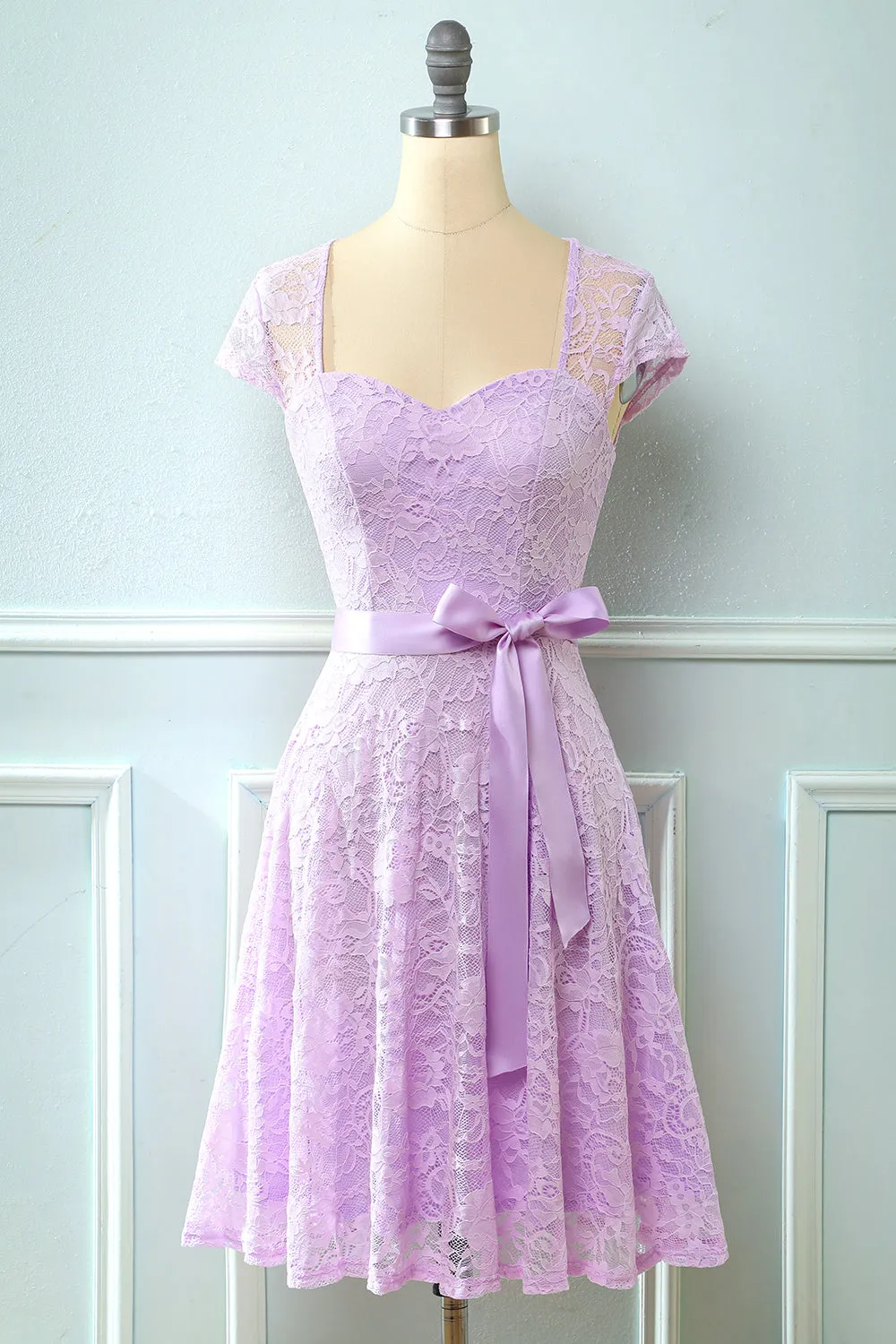 Lace Dress with Short Sleeves sold by Zapaka