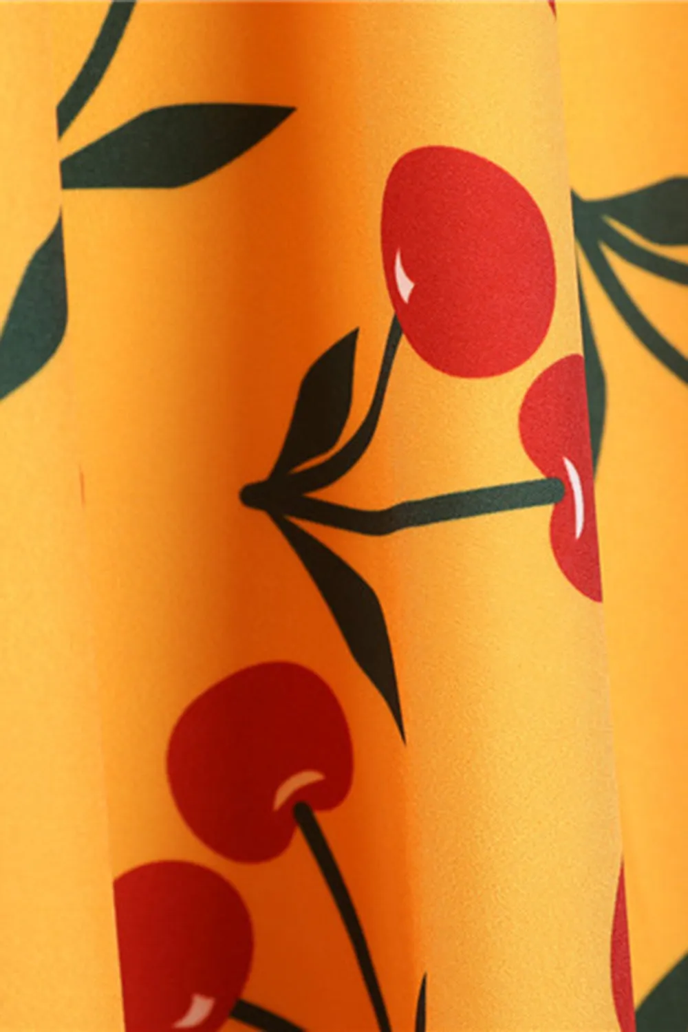 Printed Sleeveless Yellow Vintage Dress sold by Zapaka product image thumbnail 5