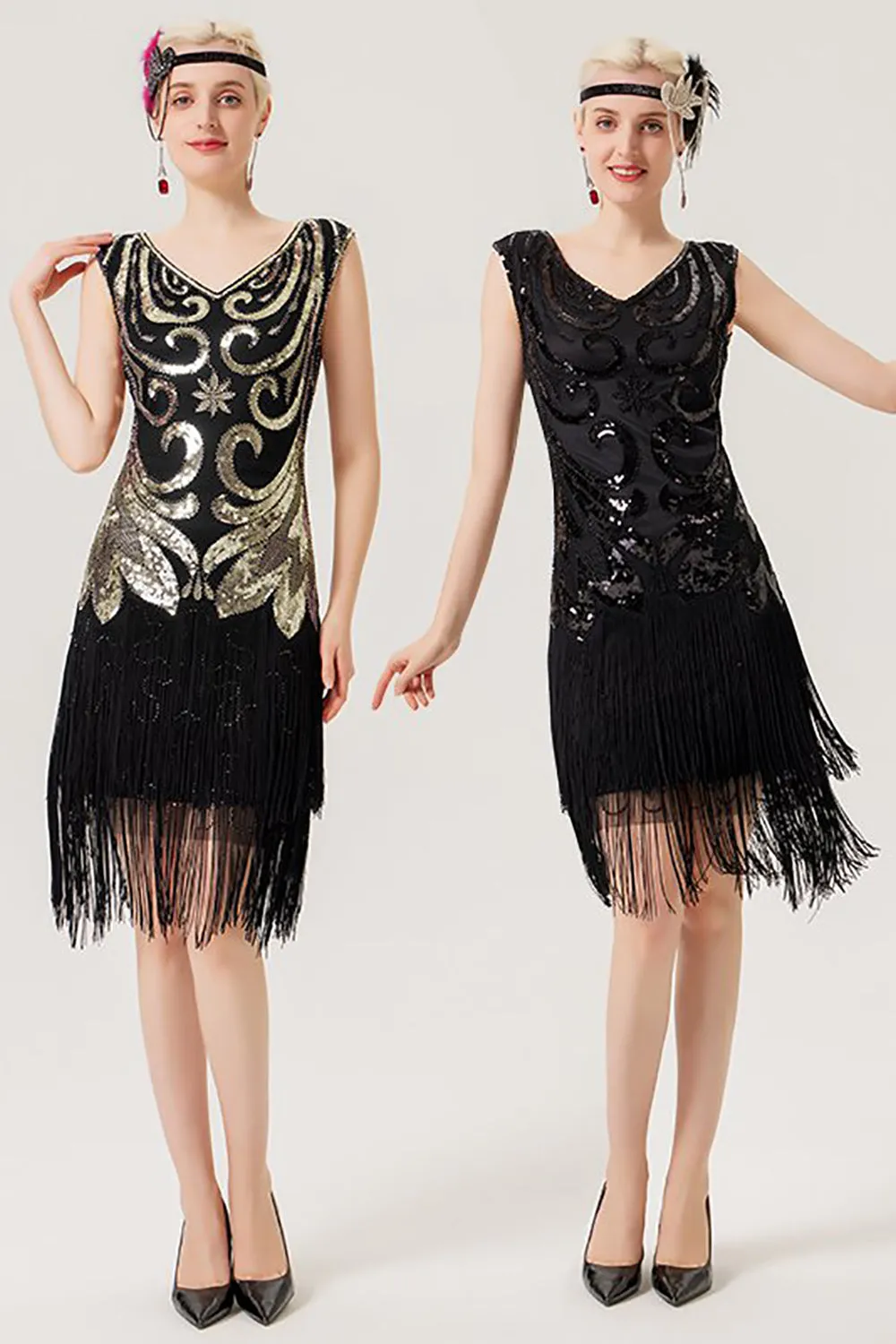 Fringes Sparkly 1920s Dress with Sleeveless sold by Zapaka product image thumbnail 5