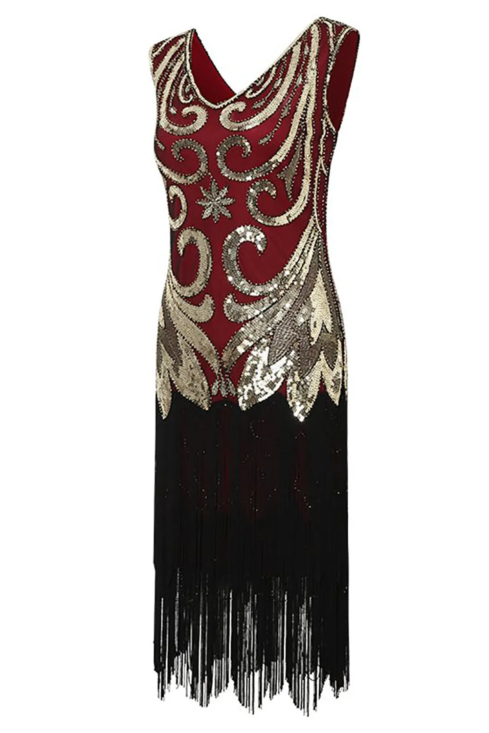 Fringes Sparkly 1920s Dress with Sleeveless sold by Zapaka product image thumbnail 2