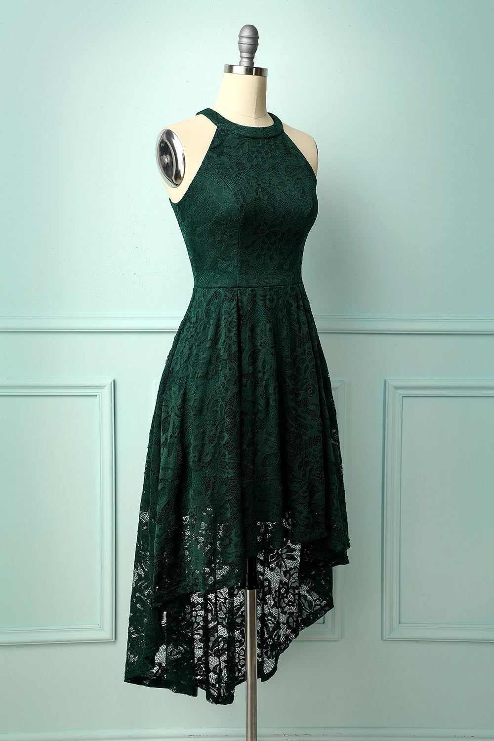 Asymmetrical Green Lace sold by Zapaka product image thumbnail 3