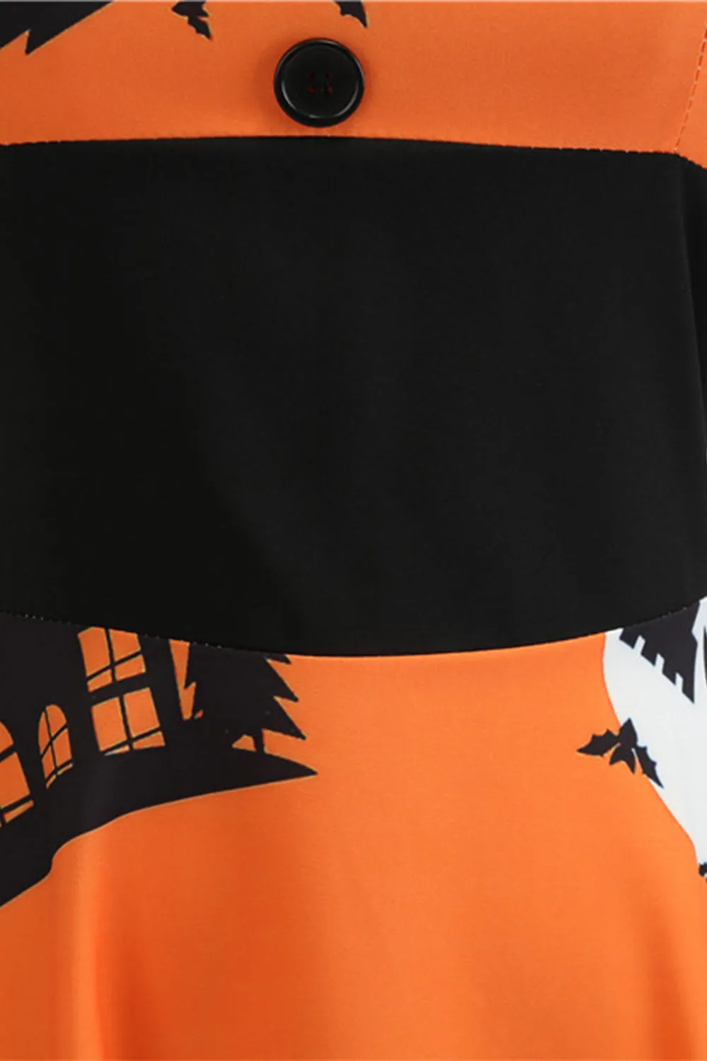 Orange Halter Halloween Vintage Dress sold by Zapaka product image thumbnail 5