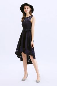 Asymmetrical Navy Dress sold by Zapaka