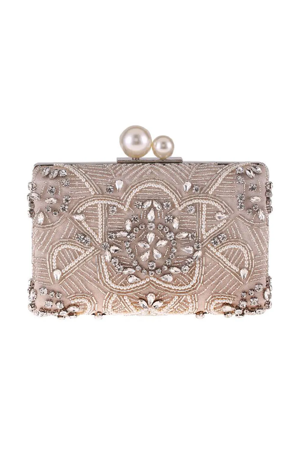 Grey Glitter Rhinestone Evening Clutch Bag sold by Zapaka product image thumbnail 4