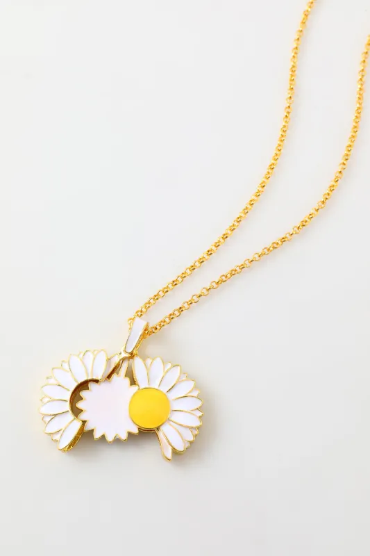 Golden Flower Necklace sold by Zapaka