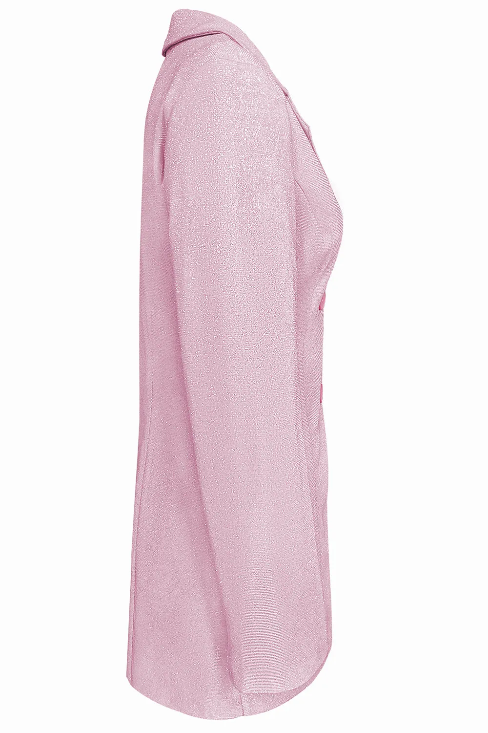 Glitter Pink Notched Lapel Women Blazer sold by Zapaka product image thumbnail 2