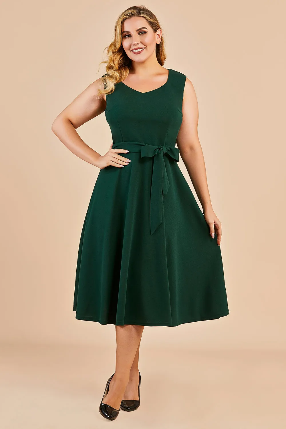 Plus Size Vintage Swing Dress sold by Zapaka product image thumbnail 3