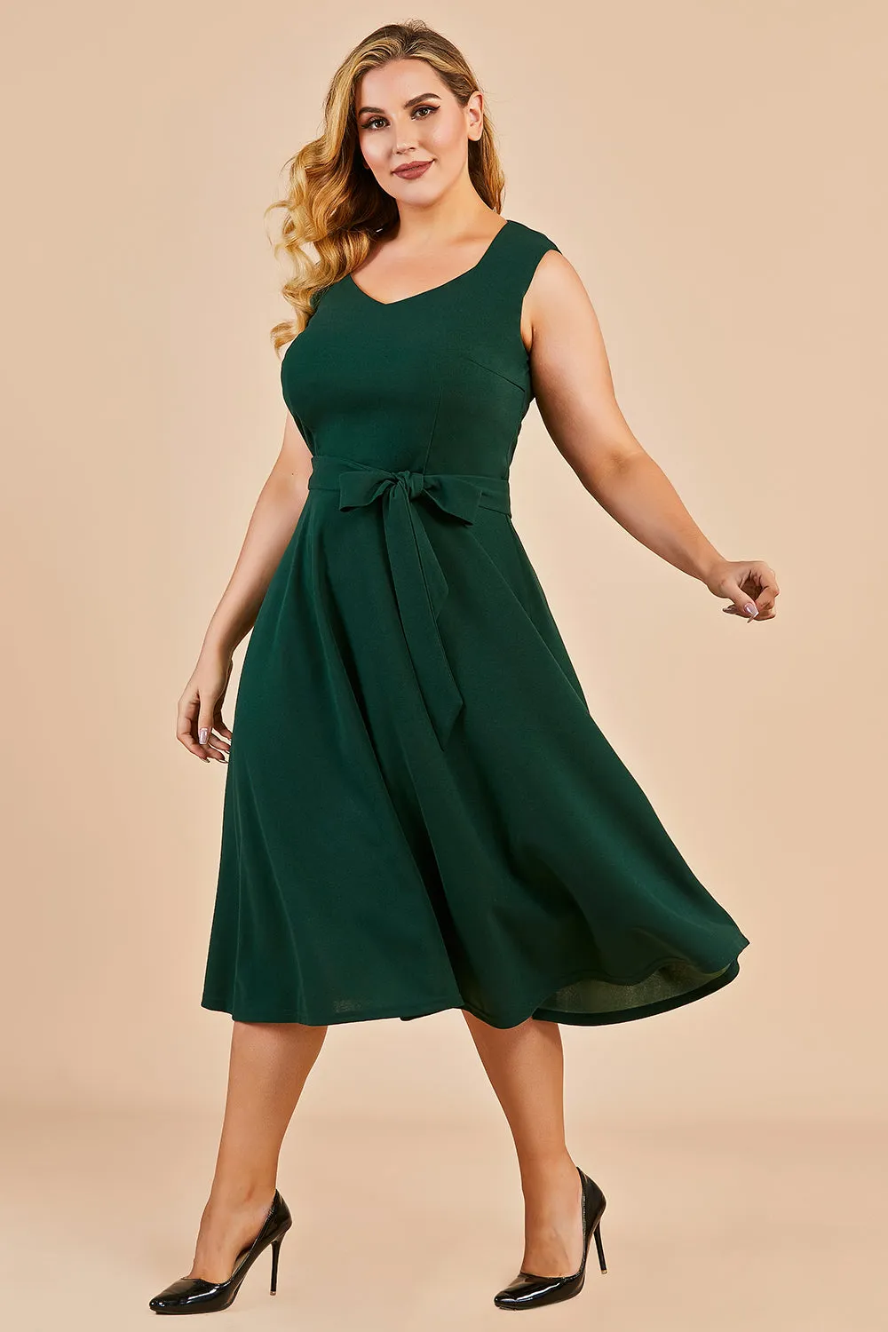 Plus Size Vintage Swing Dress sold by Zapaka product image thumbnail 4