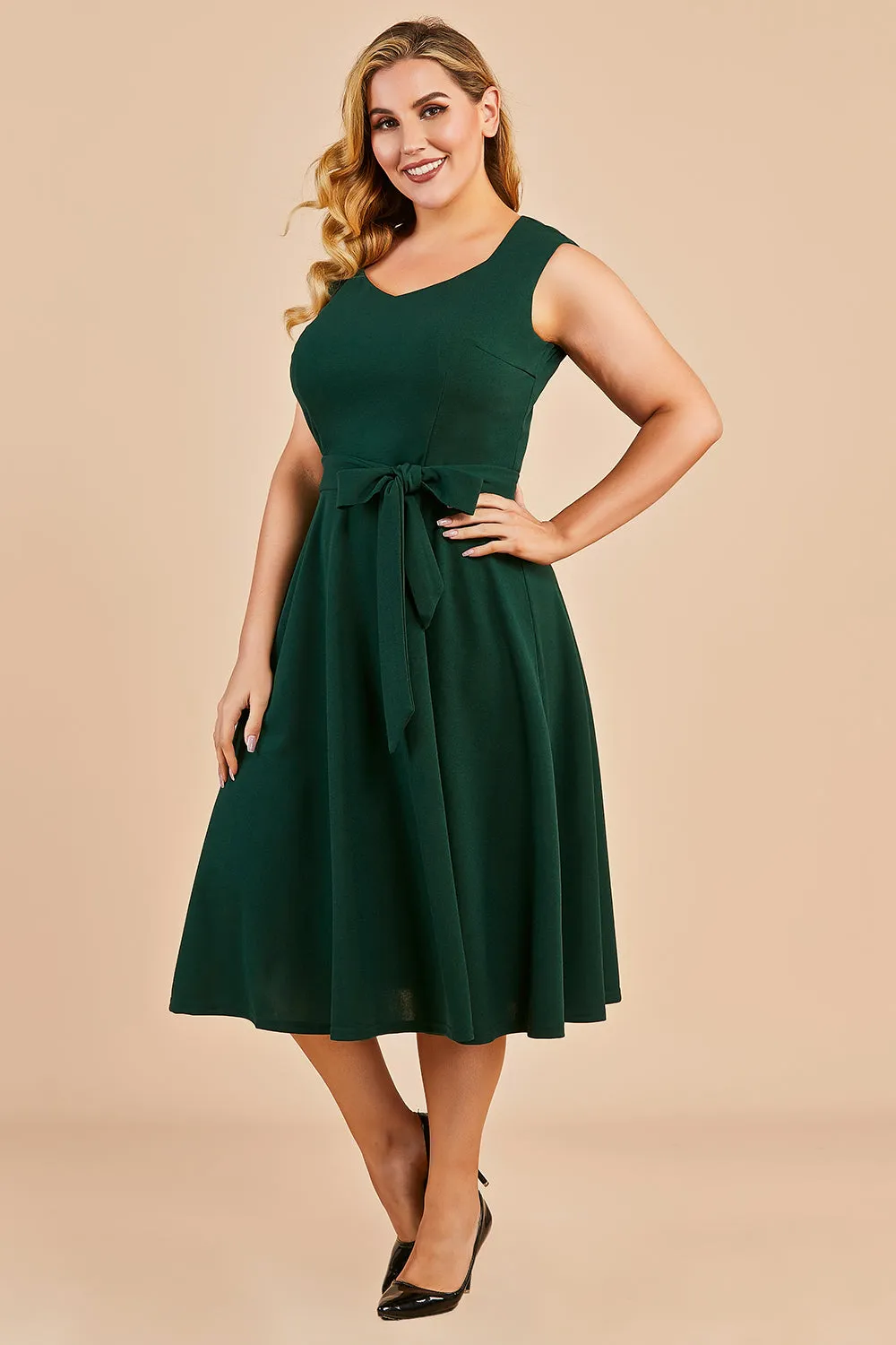 Plus Size Vintage Swing Dress sold by Zapaka product image thumbnail 5