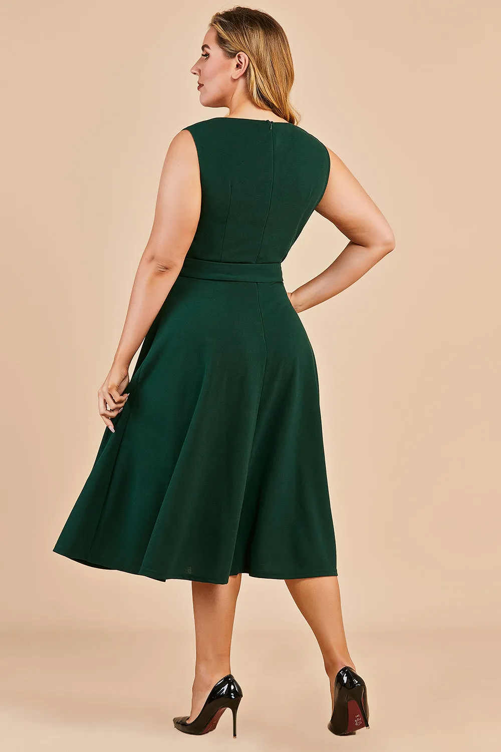 Plus Size Vintage Swing Dress sold by Zapaka product image thumbnail 2