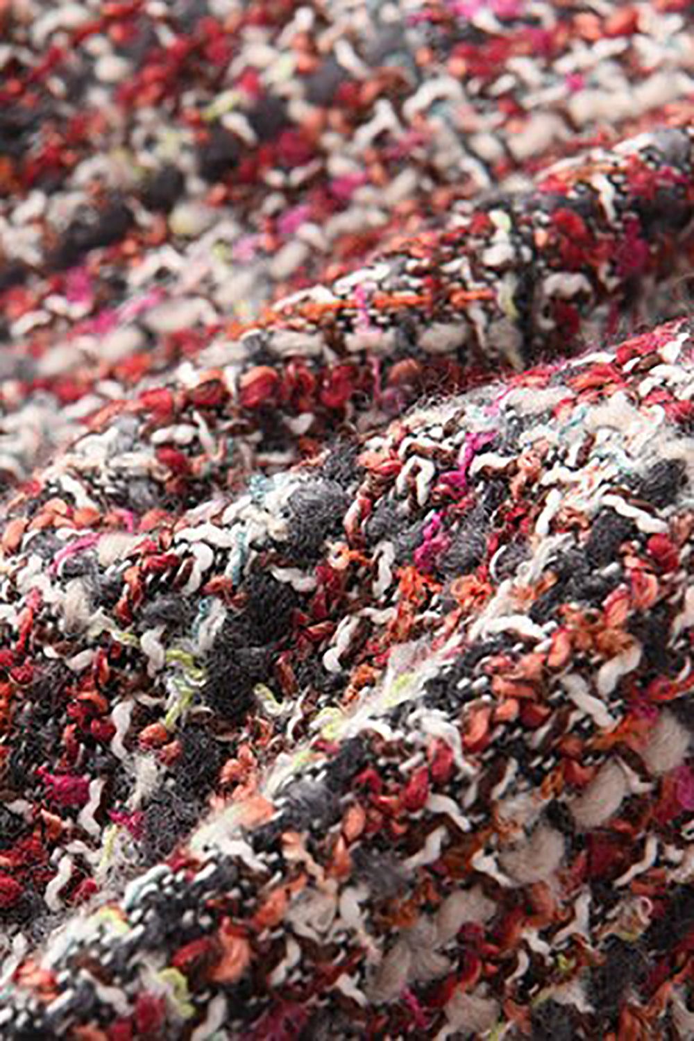 Red Tweed Plaid Cropped Open Front Women Jacket sold by Zapaka product image thumbnail 4