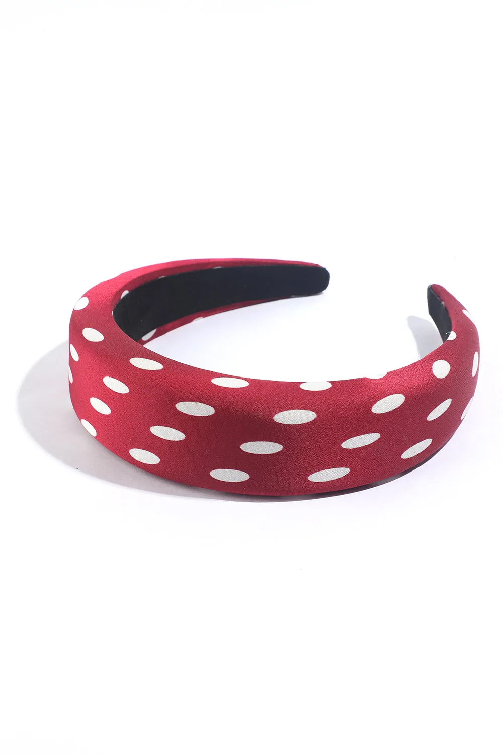 Retro Polka Dot Sponge Wide Brim Headband sold by Zapaka