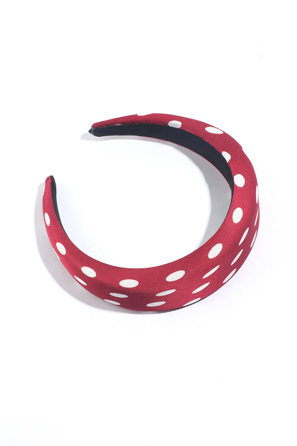 Retro Polka Dot Sponge Wide Brim Headband sold by Zapaka product image thumbnail 3