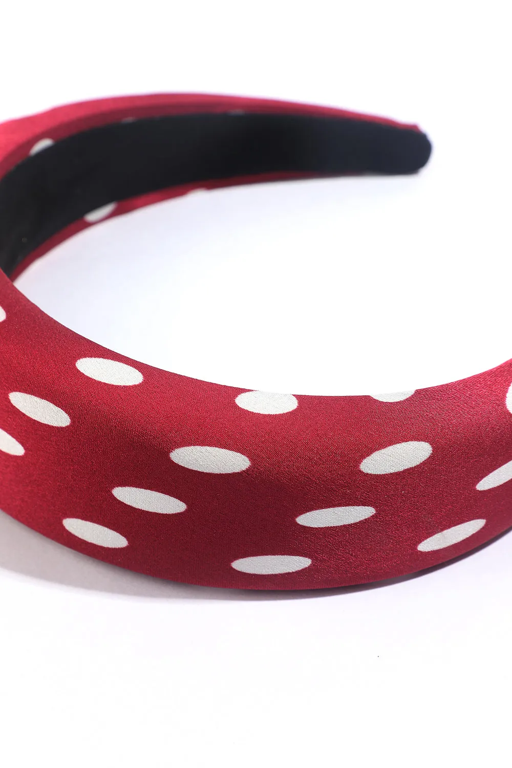 Retro Polka Dot Sponge Wide Brim Headband sold by Zapaka product image thumbnail 4