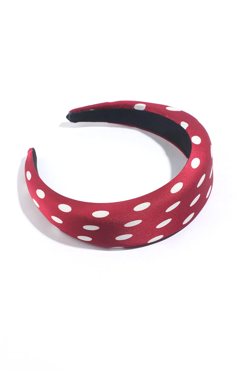 Retro Polka Dot Sponge Wide Brim Headband sold by Zapaka product image thumbnail 2