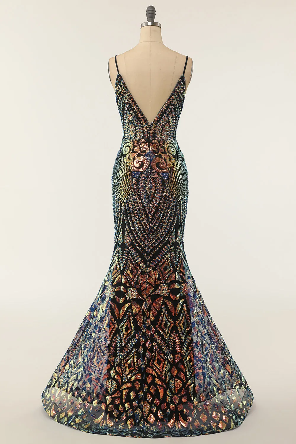 Sequins Black Mermaid Prom Dress sold by Zapaka product image thumbnail 2