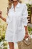 White Button Down Long Sleeve Casual Shirt sold by Zapaka