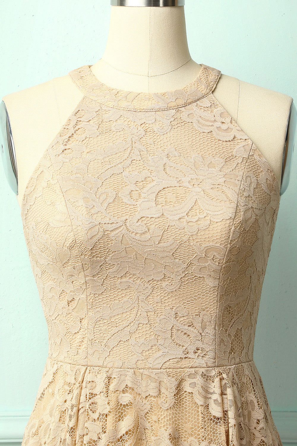 Champagne Lace Dress sold by Zapaka product image thumbnail 3