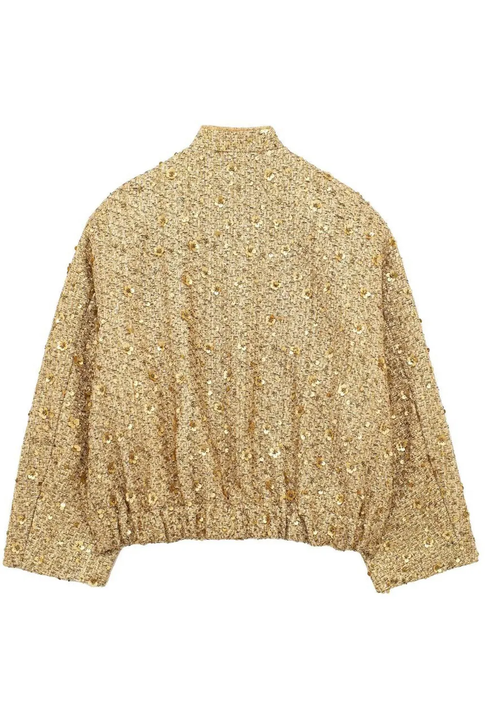 Stylish Golden Sequin Jacket With Pockets sold by Zapaka product image thumbnail 2