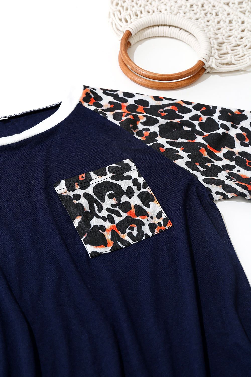Round Neck Leopard Print T-Shirt sold by Zapaka product image thumbnail 5