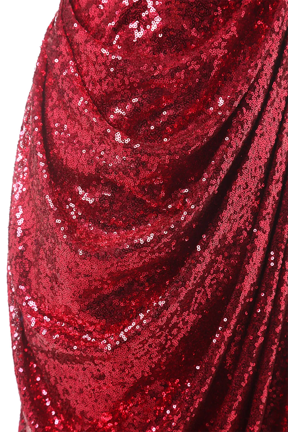 Red Mermaid Sequin Prom Dress sold by Zapaka product image thumbnail 5