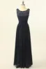 Blush Long Chiffon Lace Bridesmaid Dress sold by Zapaka