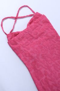 Lace-Up Back Fuchsia Bodycon Party Dress sold by Zapaka