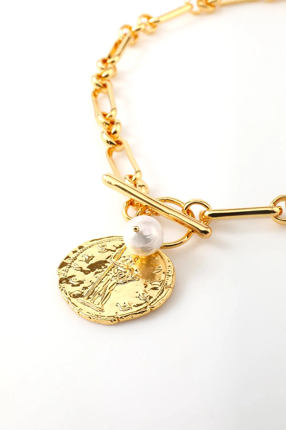 Golden Necklace With Pearl sold by Zapaka product image thumbnail 2