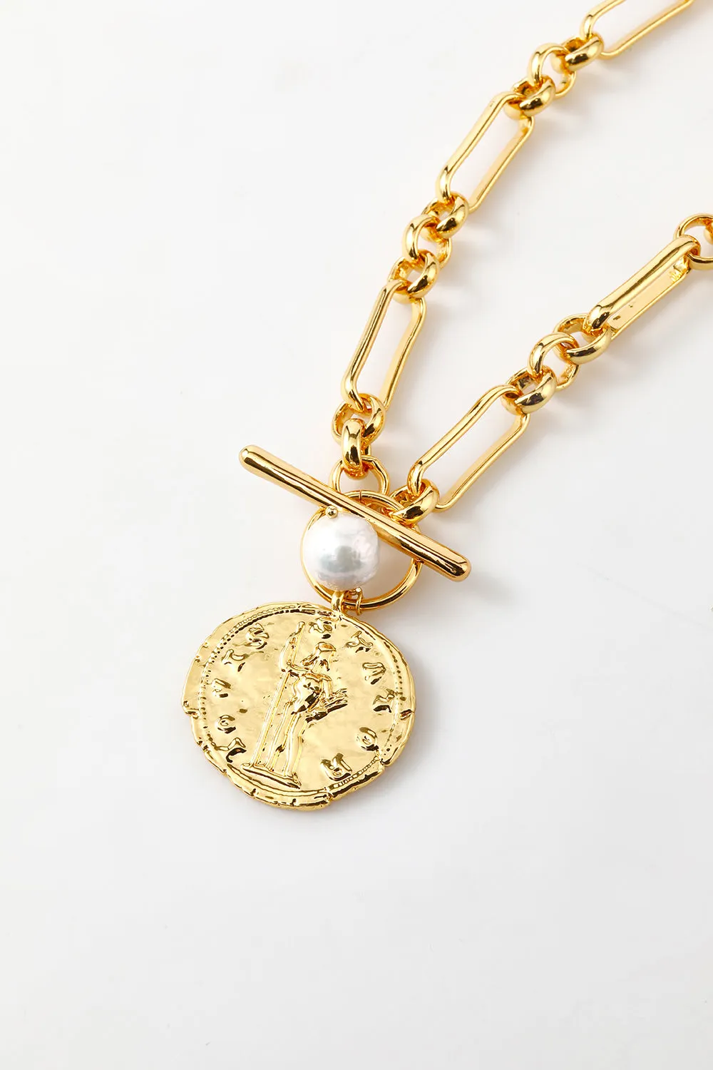 Golden Necklace With Pearl sold by Zapaka product image thumbnail 3