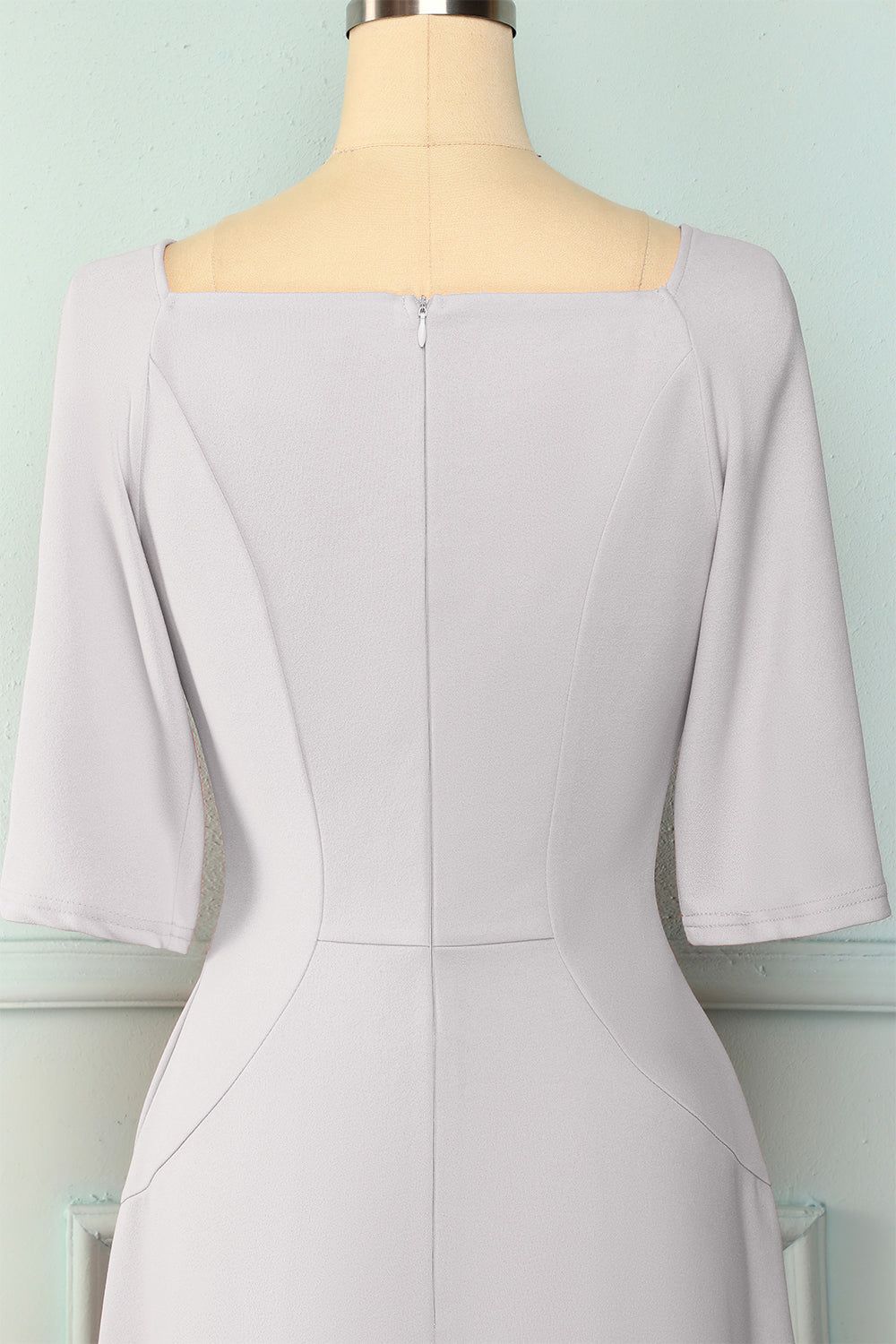 Grey Vintage Dress with Pockets sold by Zapaka product image thumbnail 4