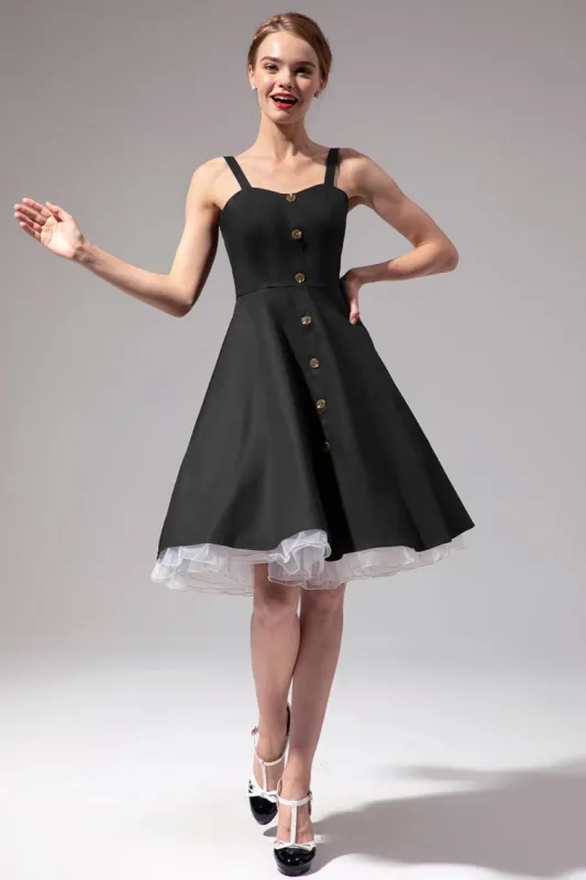 Vintage Swing Dress With Button sold by Zapaka