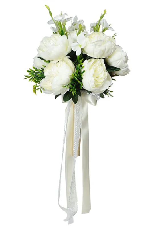 White Artificial Wedding Flowers sold by Zapaka