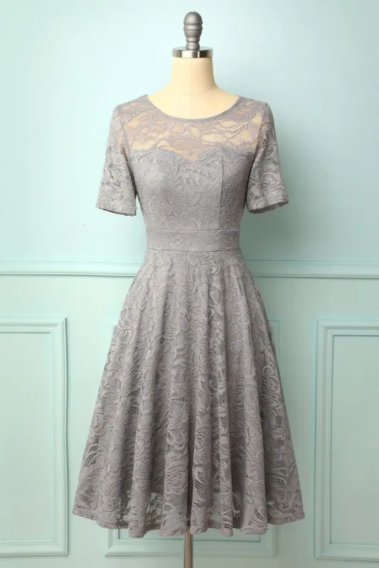 Grey Bridesmaid Lace sold by Zapaka