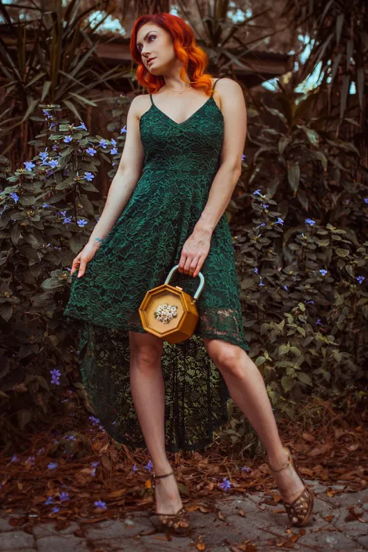 Straps Dark Green Lace sold by Zapaka